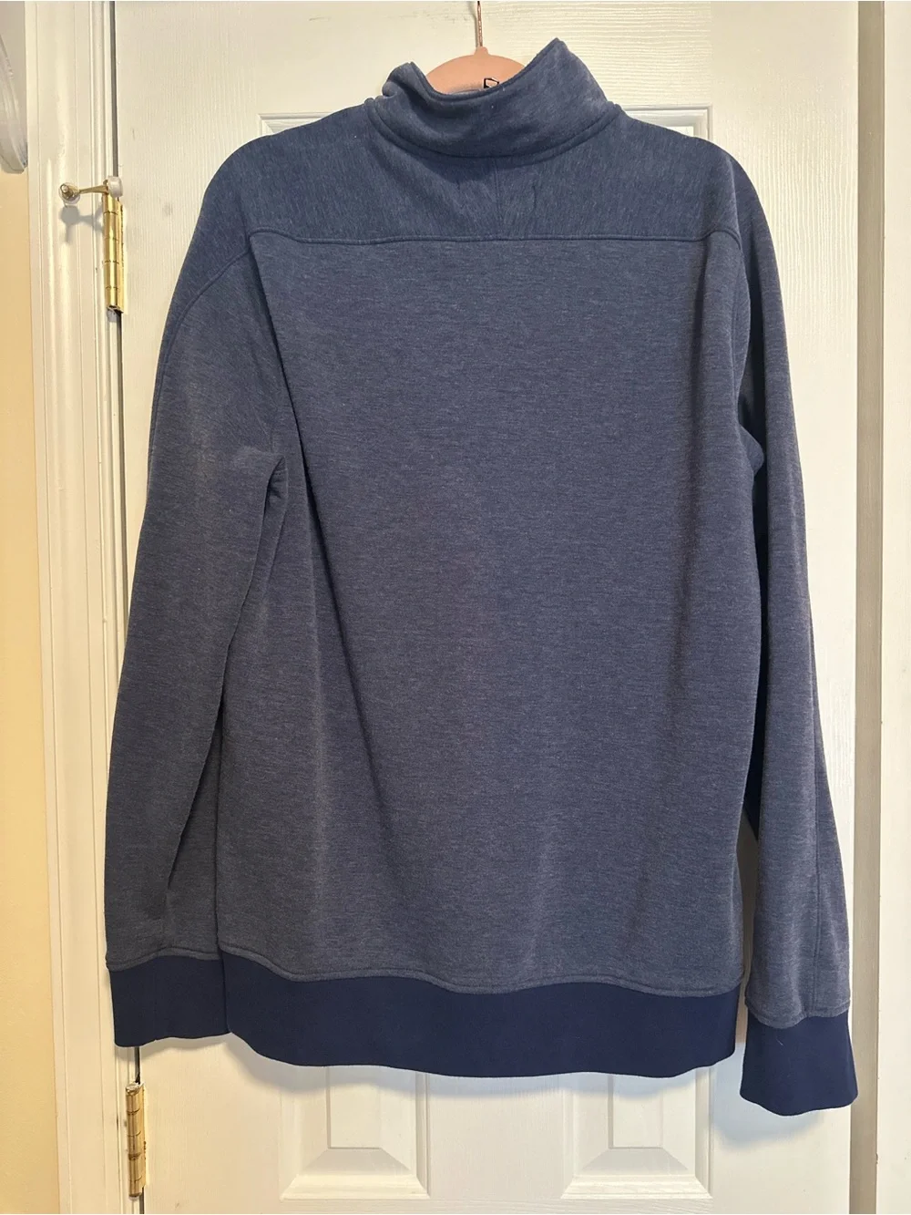 Banana Republic Men’s Polartec Blue Heather  Half-Zip Pullover size Large